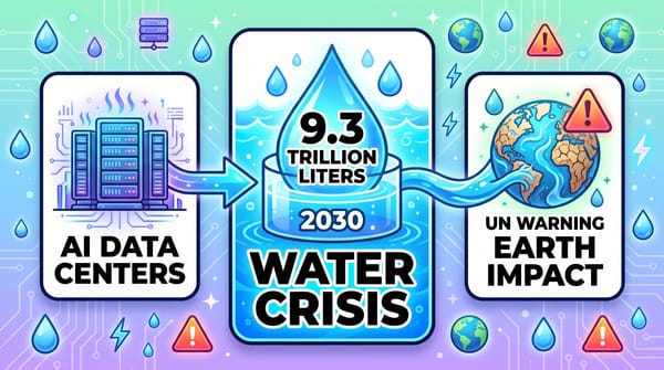 The UN Just Warned That AI Will Consume 9.3 Trillion Liters of Water by 2030